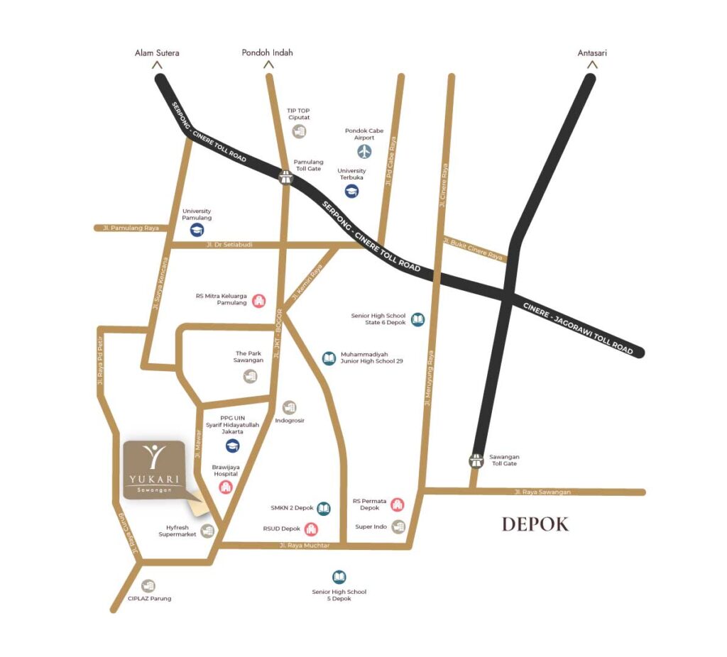 Yukari Map fasilitas umum di sekitar