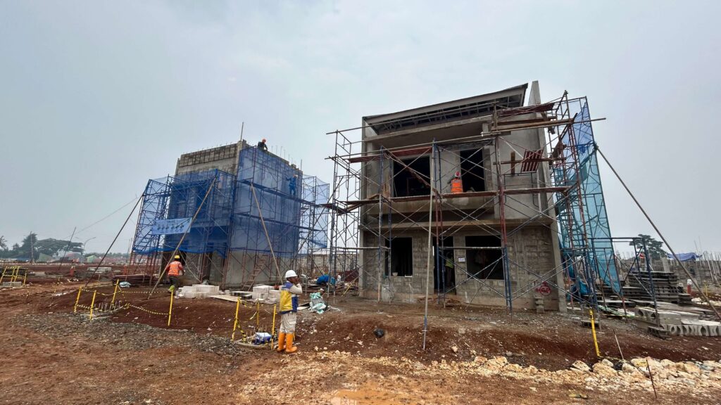 Progres Pembangunan Rumah Tahan Gempa YUKARI Sawangan