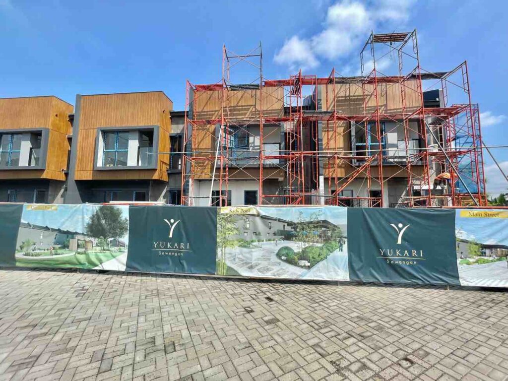 Progress Pembangunan Kawasan YUKARI Sawangan per Juli